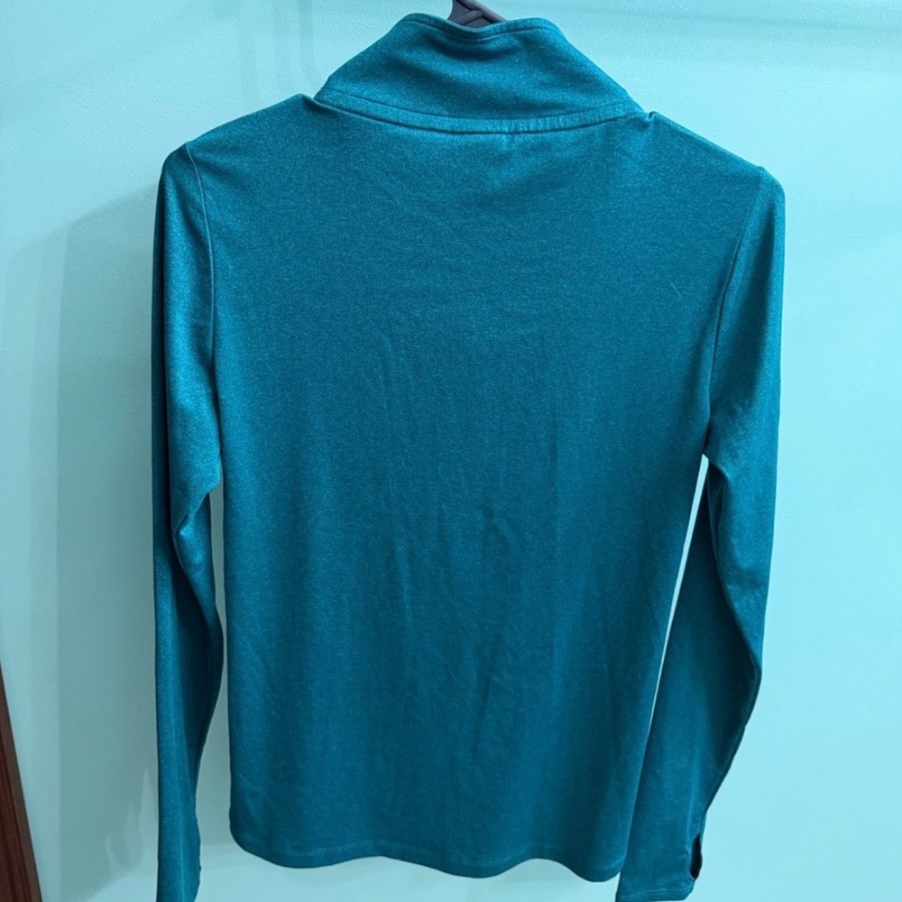 Set of 2 PINK Victoria's Secret Tops Teal Quarter Zip and Pink Sweatshirt - Picture 3 of 9